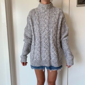 Madewell cable knit sweater